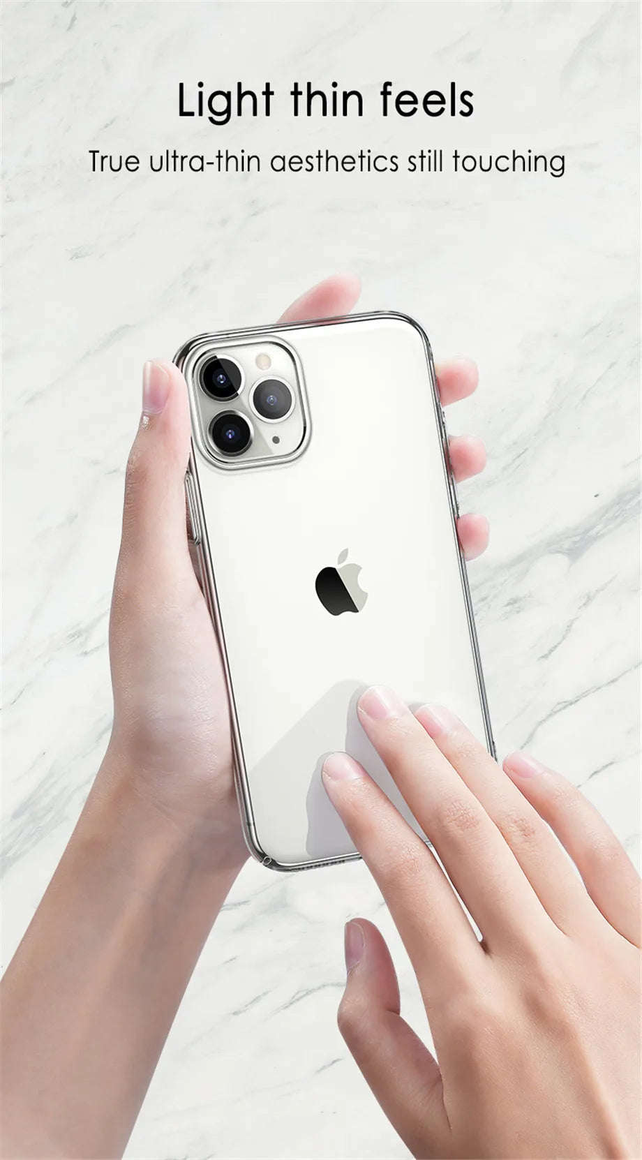Ultra Thin Clear Phone Case For iPhone 12 Pro Max Cover For iPhone 11 12 13  14 Pro XS Max X 8 7 6 6s Plus 5 SE 11 XR Cases