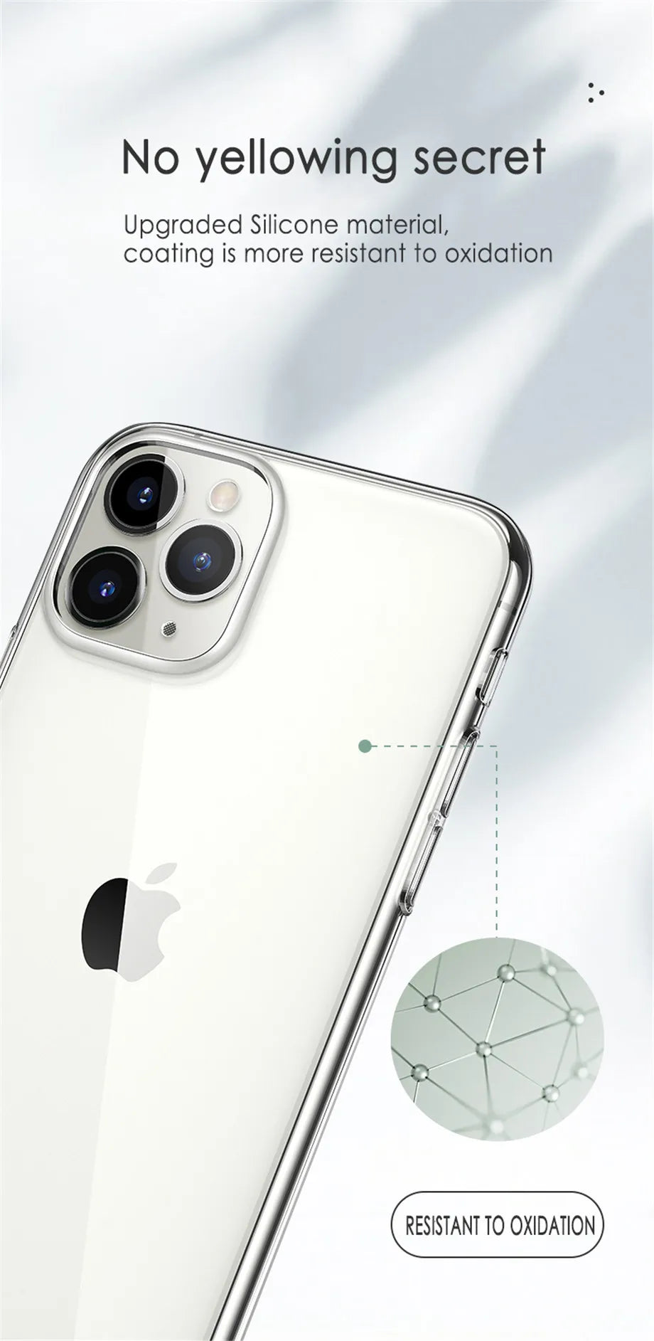 Ultra Thin Clear Phone Case For iPhone 12 Pro Max Cover For iPhone 11 12 13  14 Pro XS Max X 8 7 6 6s Plus 5 SE 11 XR Cases
