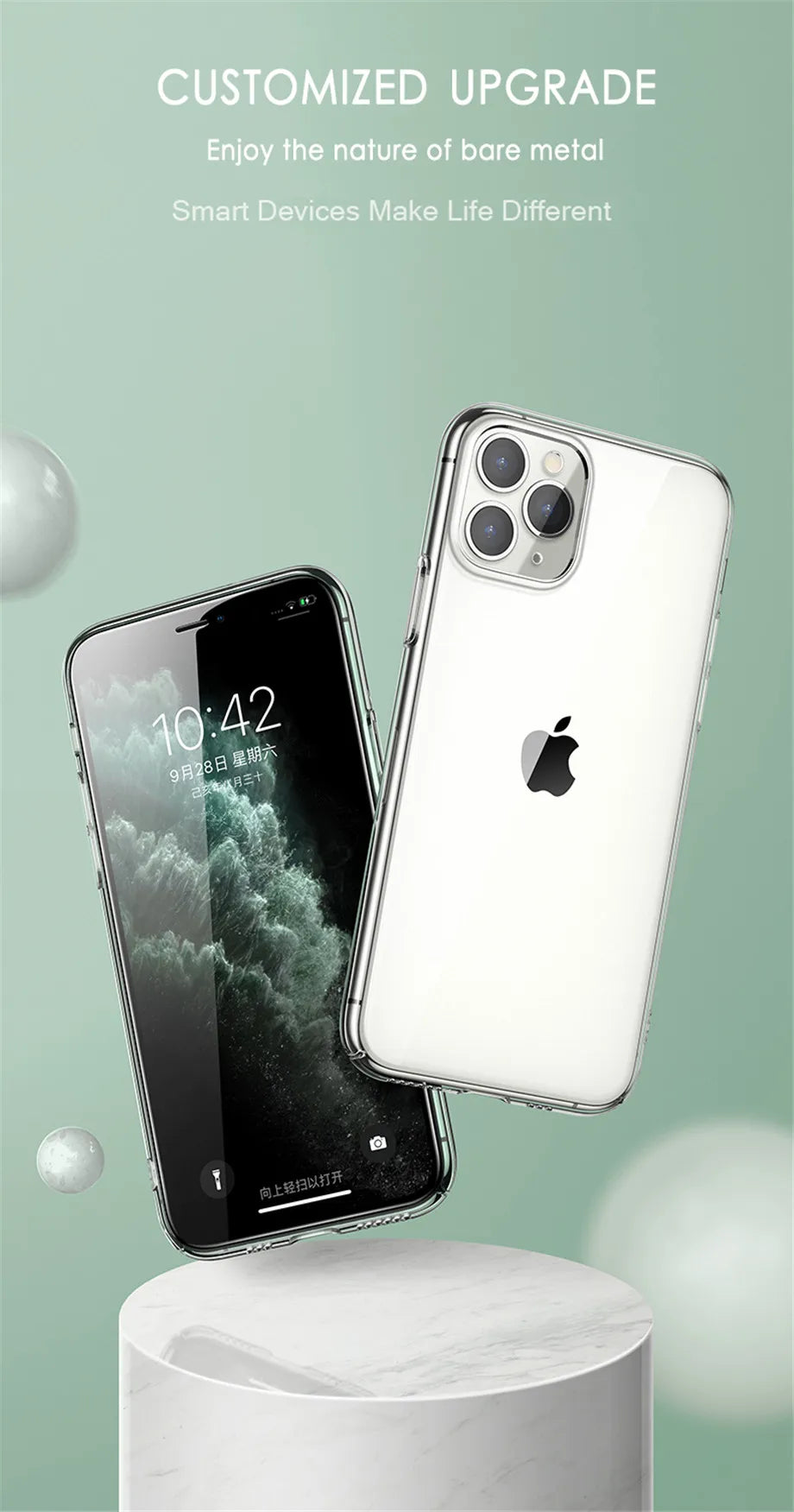 Ultra Thin Clear Phone Case For iPhone 12 Pro Max Cover For iPhone 11 12 13  14 Pro XS Max X 8 7 6 6s Plus 5 SE 11 XR Cases
