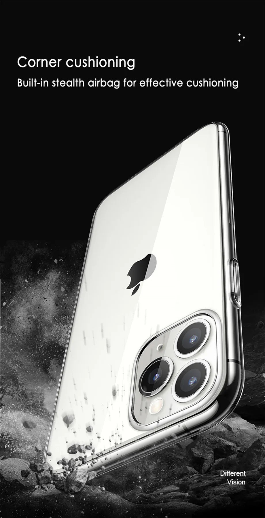 Ultra Thin Clear Phone Case For iPhone 12 Pro Max Cover For iPhone 11 12 13  14 Pro XS Max X 8 7 6 6s Plus 5 SE 11 XR Cases