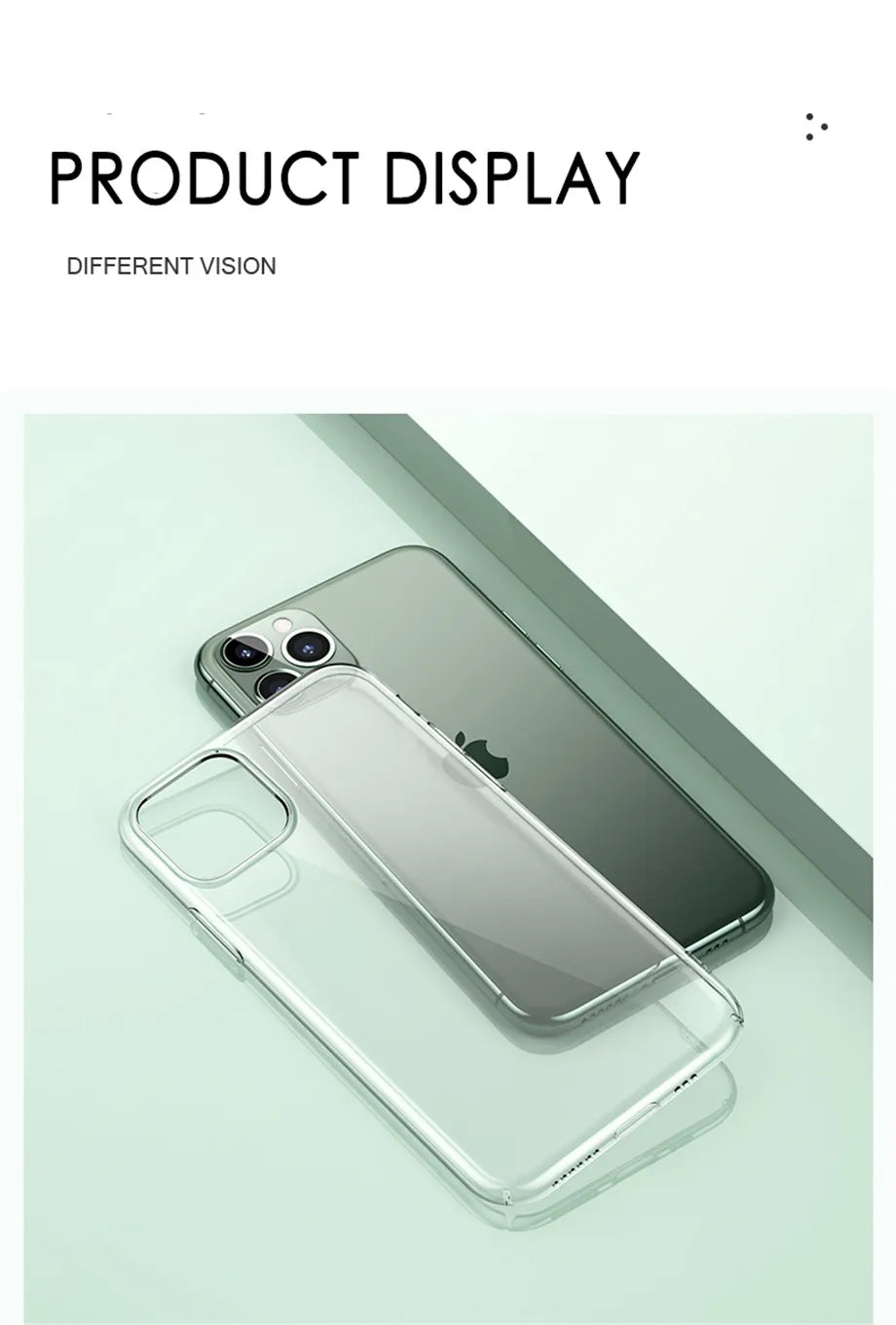 Ultra Thin Clear Phone Case For iPhone 12 Pro Max Cover For iPhone 11 12 13  14 Pro XS Max X 8 7 6 6s Plus 5 SE 11 XR Cases