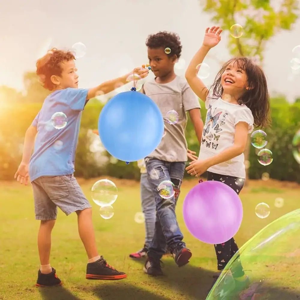 10Pcs Punch Balloons with Rubber Band 18inch Thicken Fun Ballon Birthday Party Baby Shower Kids Daily Games Wedding Decoration