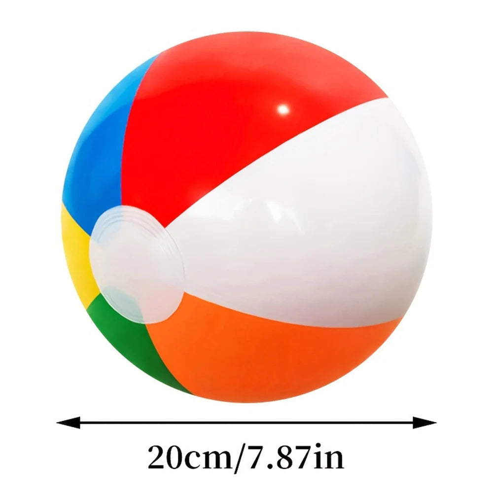 10Pcs Inflatable Beach Ball Colorful Balloons Swimming Pool Party Water Game Balloons Beach Sports Shower Ball Fun Toys for Kids