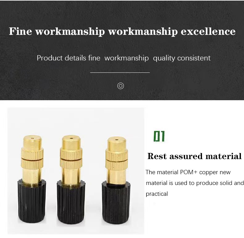 5-20M Garden Automatic Irrigation Kit Spray Atomizing Sprinkler Adjustable Watering System Misting Cooling Nozzle System