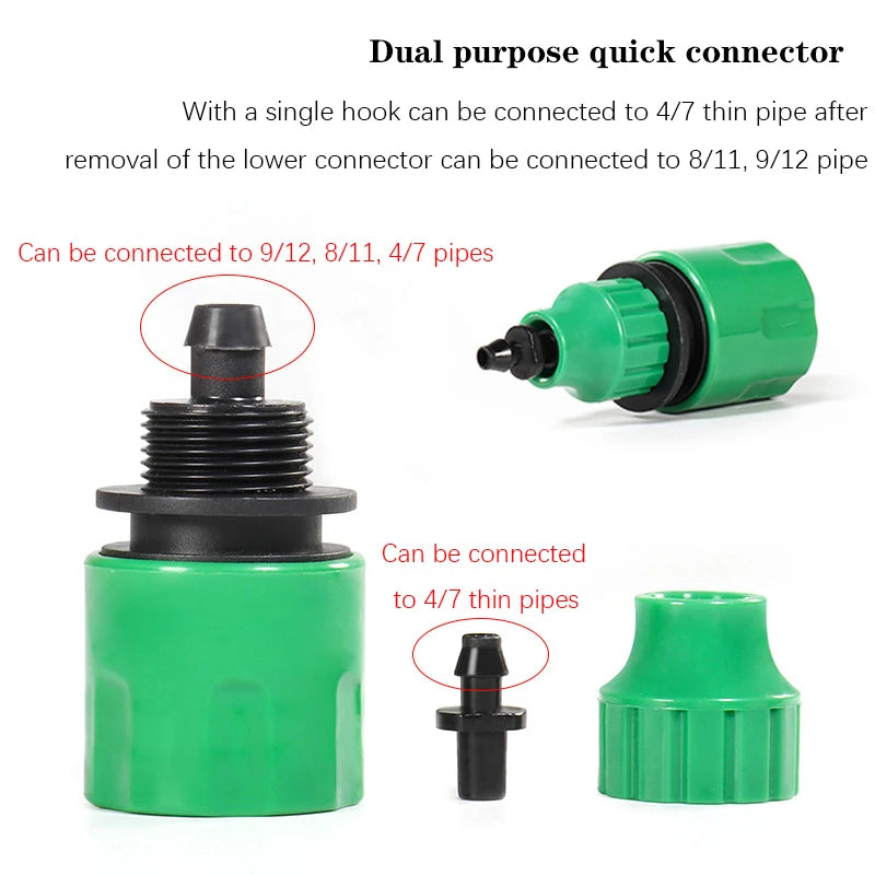 5-20M Garden Automatic Irrigation Kit Spray Atomizing Sprinkler Adjustable Watering System Misting Cooling Nozzle System