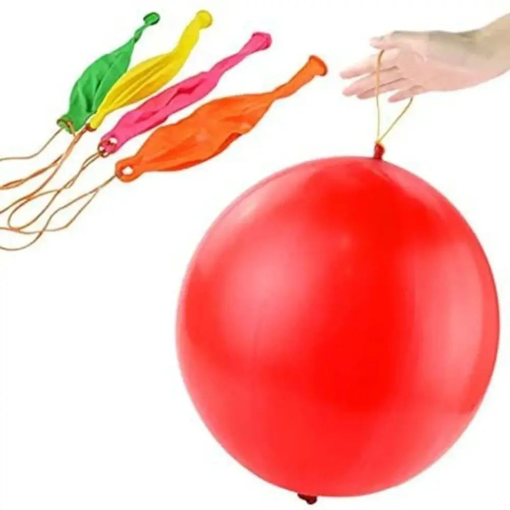 10Pcs Punch Balloons with Rubber Band 18inch Thicken Fun Ballon Birthday Party Baby Shower Kids Daily Games Wedding Decoration
