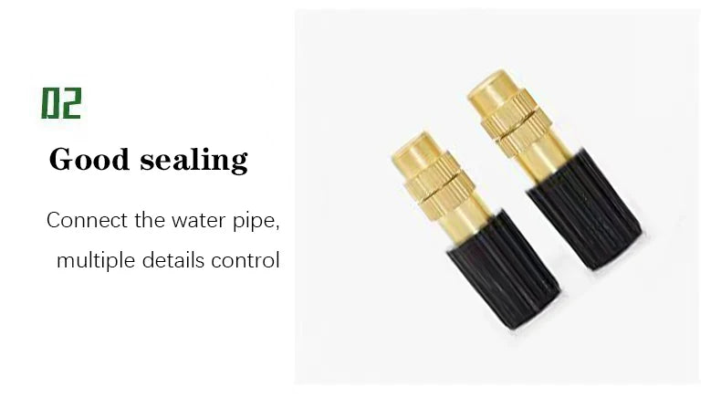 5-20M Garden Automatic Irrigation Kit Spray Atomizing Sprinkler Adjustable Watering System Misting Cooling Nozzle System