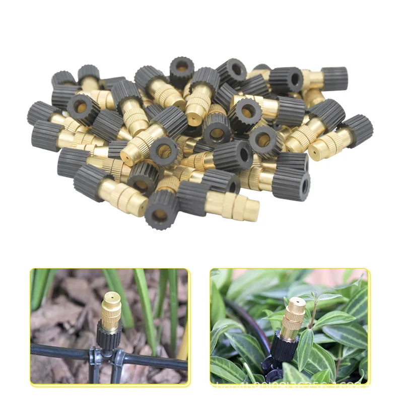 5-20M Garden Automatic Irrigation Kit Spray Atomizing Sprinkler Adjustable Watering System Misting Cooling Nozzle System