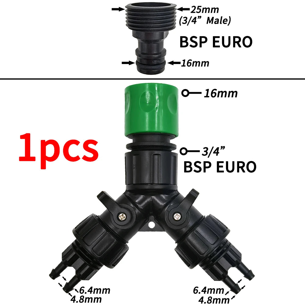 5M-50M Garden Misting Cooling System 1/4'' Drip Irrigation Outdoor Watering Brass Atomizer Nozzles 4/7mm Hose Greenhouse Parasol