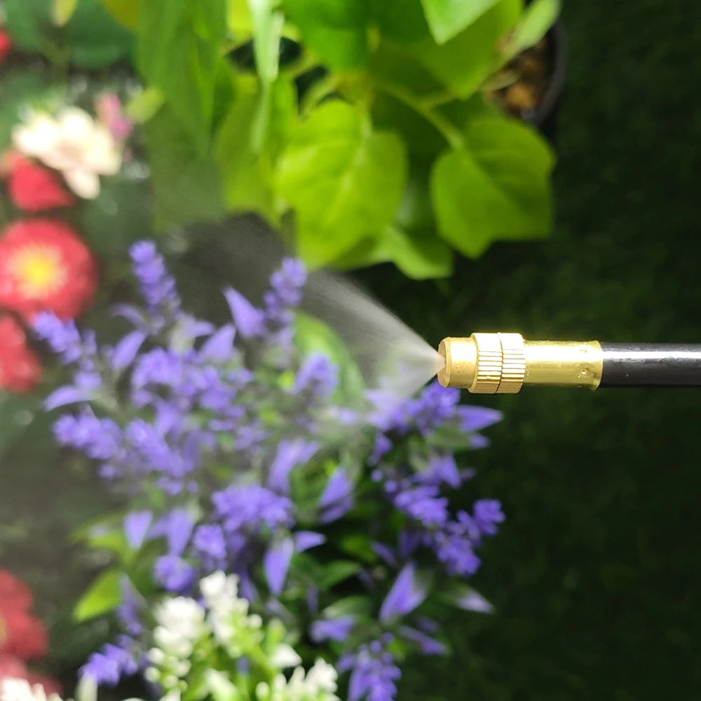 10M DIY Universal Garden Irrigation Spray Kit, Adjustable Misting Cooling System for Patio/Flowers/Plants Watering Free Bending