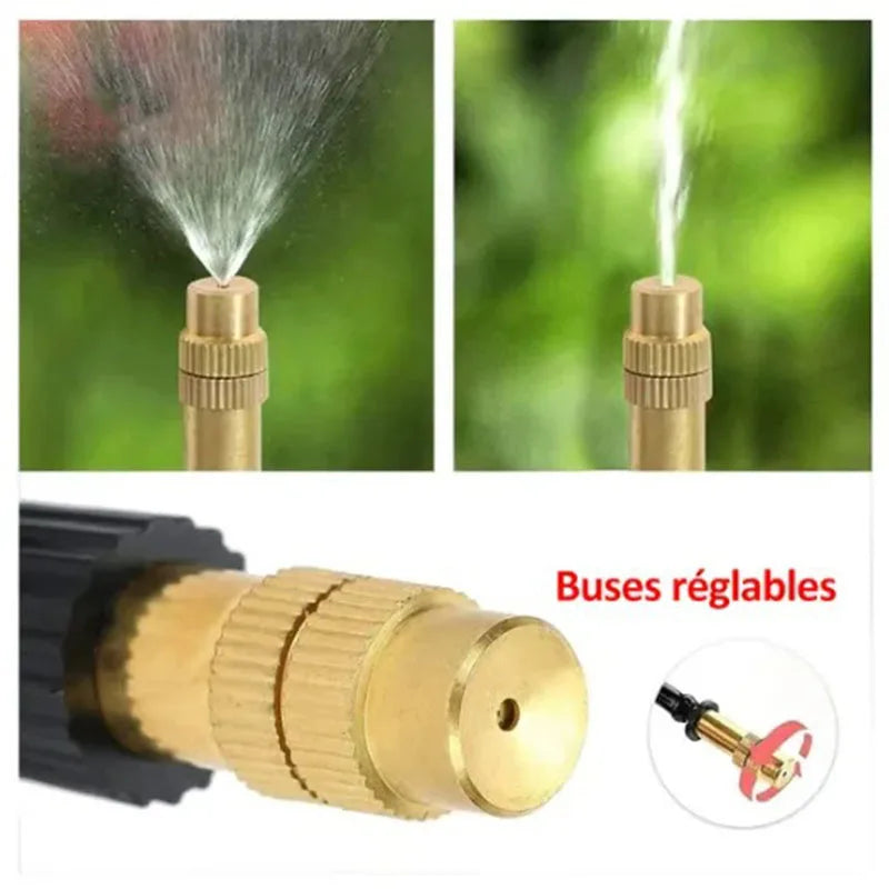 5M-20M Greenhouse Drip Irrigation Kit 360° Curved Garden Automatic Irrigation System  Patio Misting Plant Watering Distribution