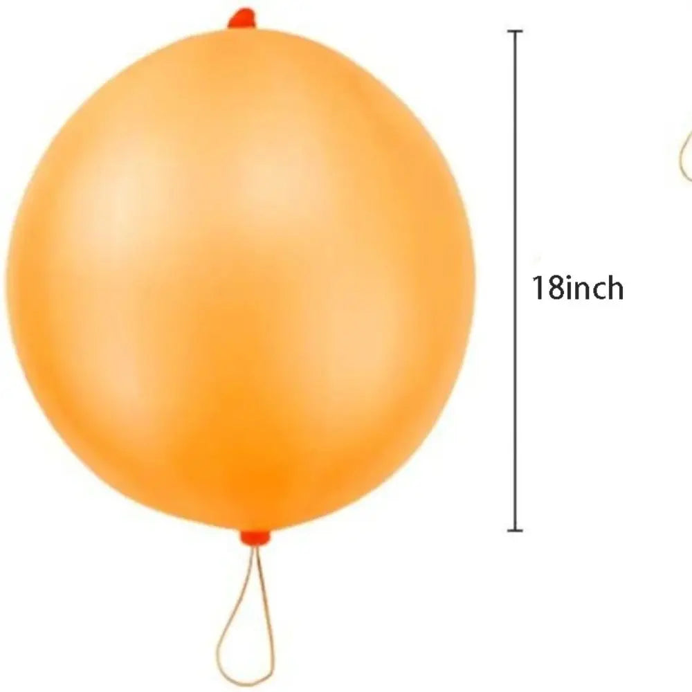 10Pcs Punch Balloons with Rubber Band 18inch Thicken Fun Ballon Birthday Party Baby Shower Kids Daily Games Wedding Decoration