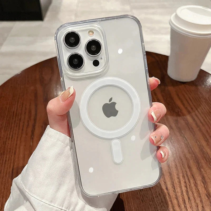Magsafe Magnetic Transparent Wireless Charging Phone Case