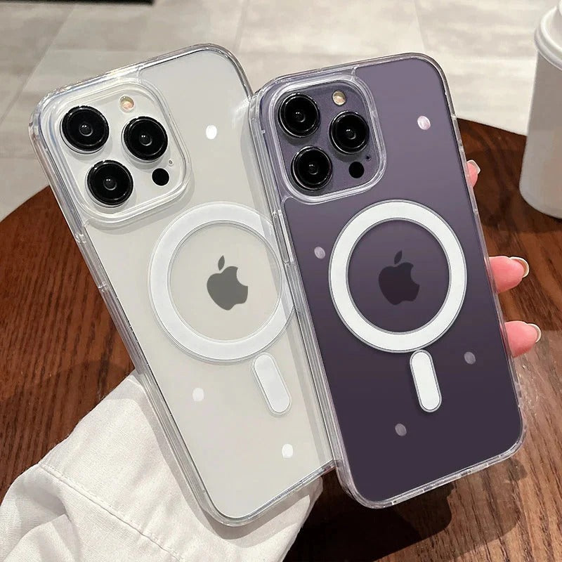 Magsafe Magnetic Transparent Wireless Charging Phone Case
