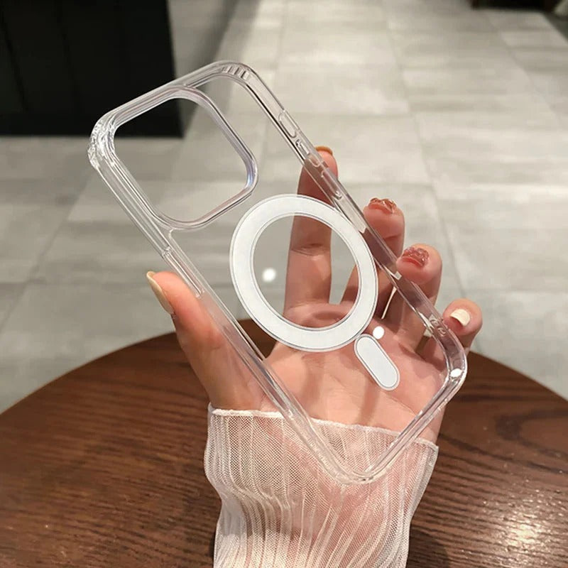 Magsafe Magnetic Transparent Wireless Charging Phone Case