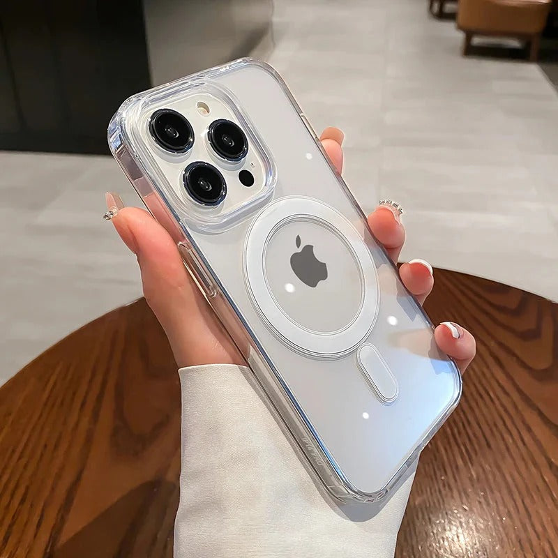 Magsafe Magnetic Transparent Wireless Charging Phone Case