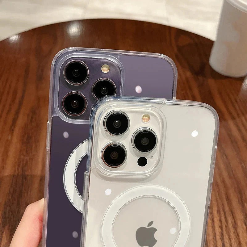Magsafe Magnetic Transparent Wireless Charging Phone Case