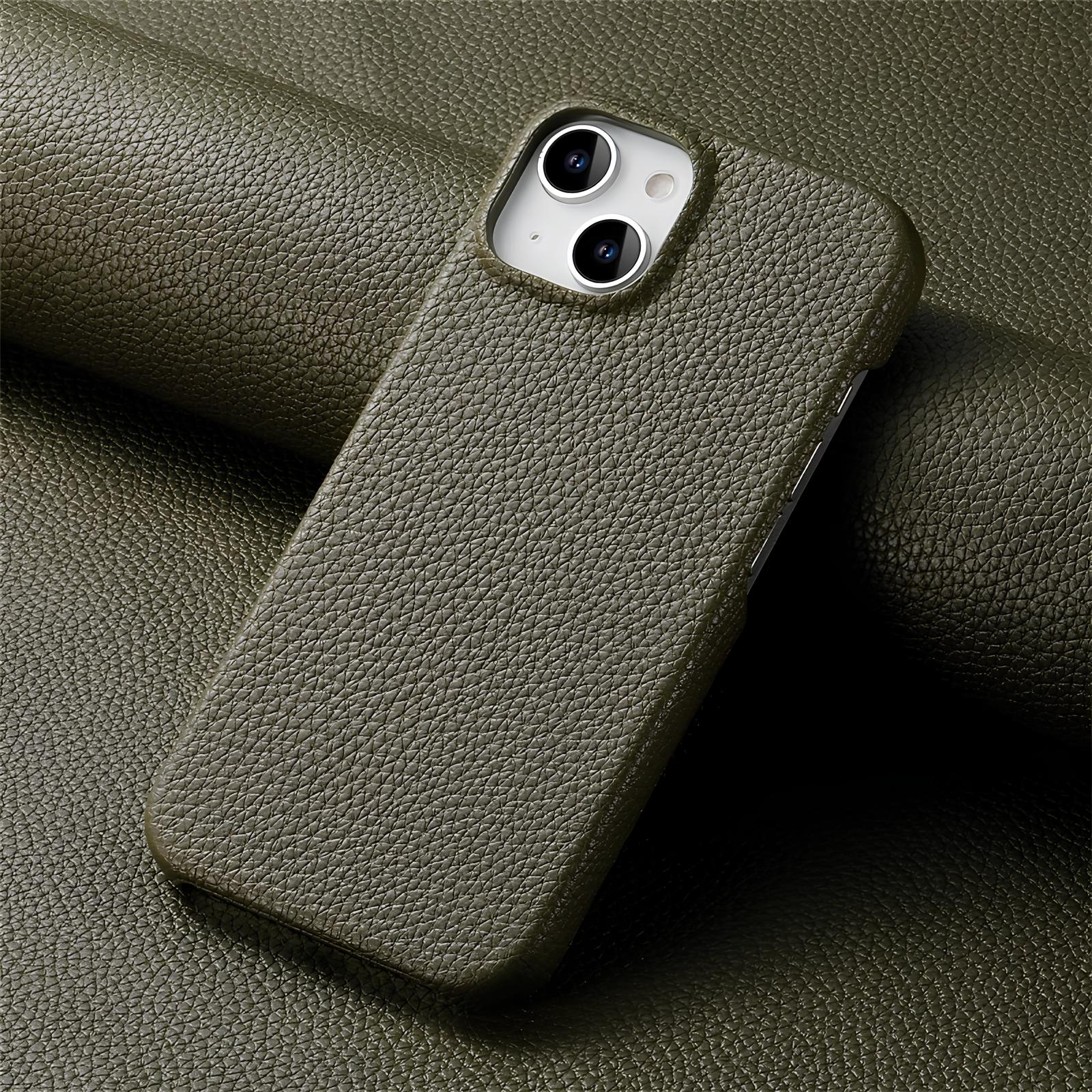 Luxury Litchi Grain Leather Case For iPhone