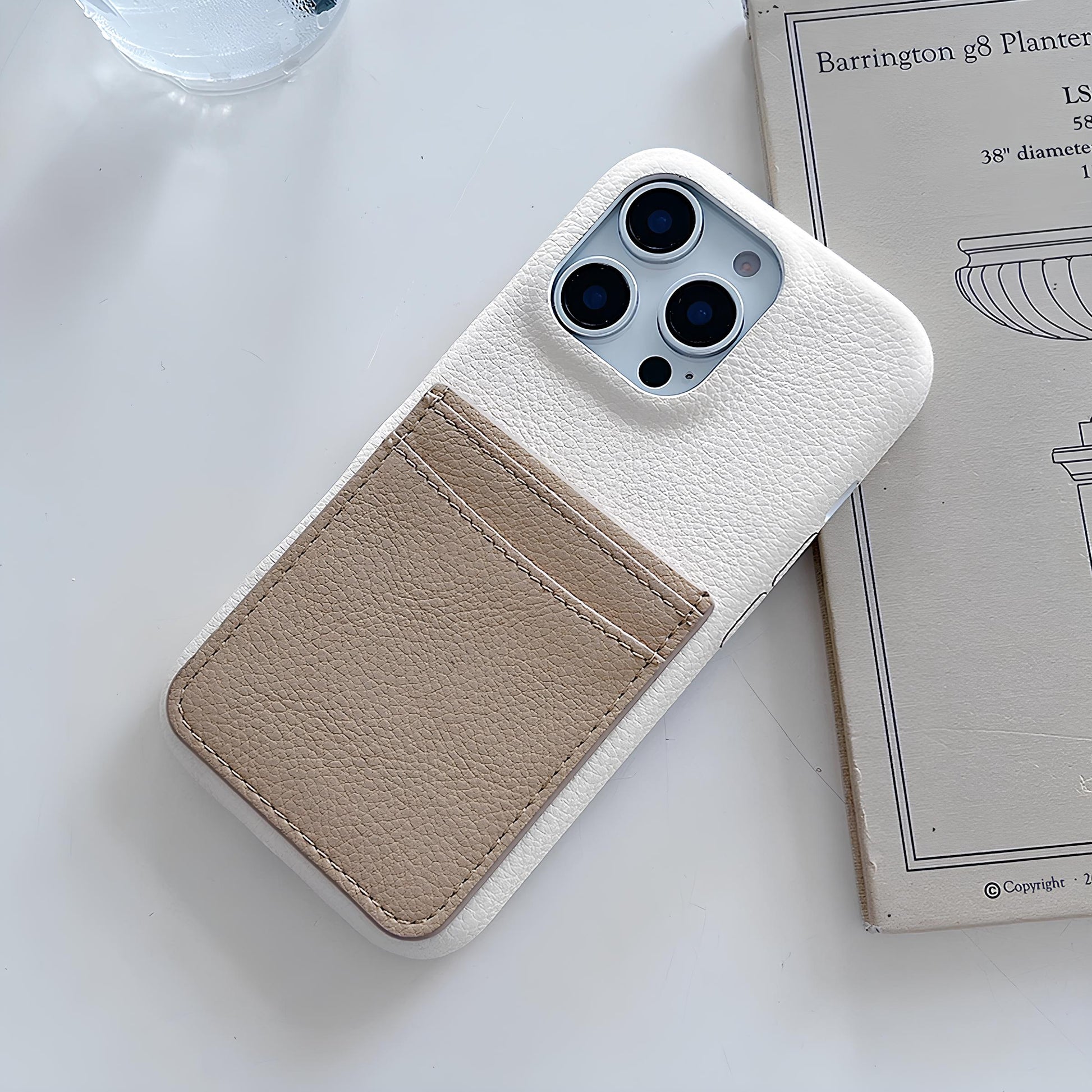 Card Pocke Lychee Leather Wallet Case For iPhone