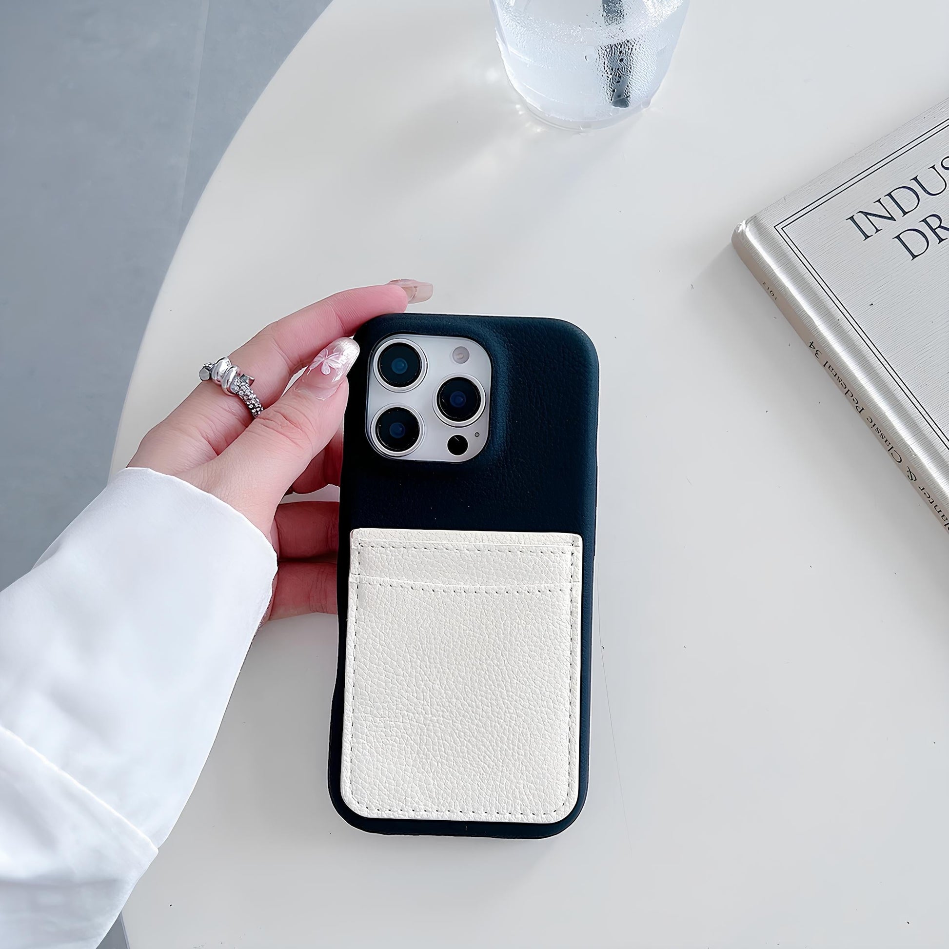 Card Pocke Lychee Leather Wallet Case For iPhone