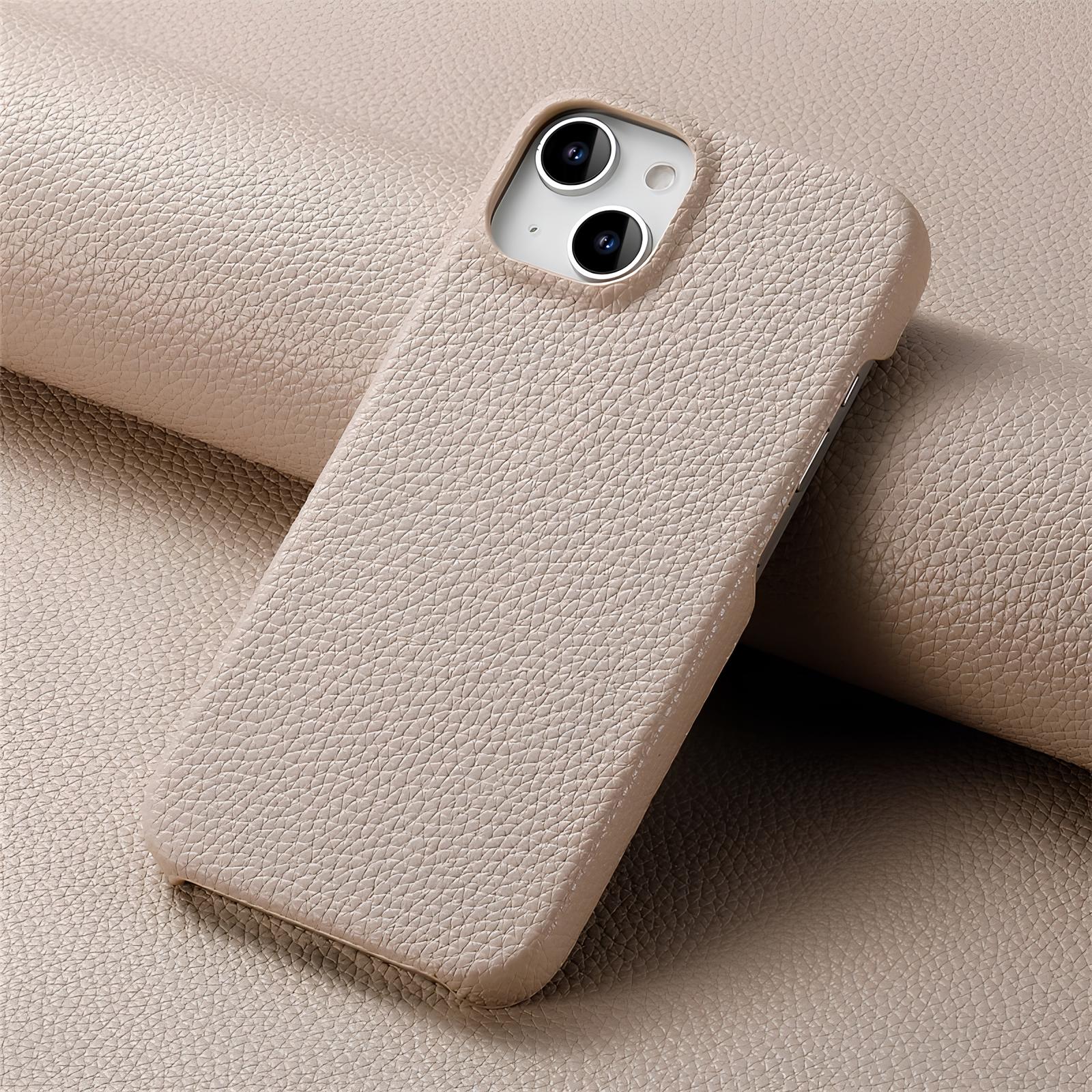 Luxury Litchi Grain Leather Case For iPhone