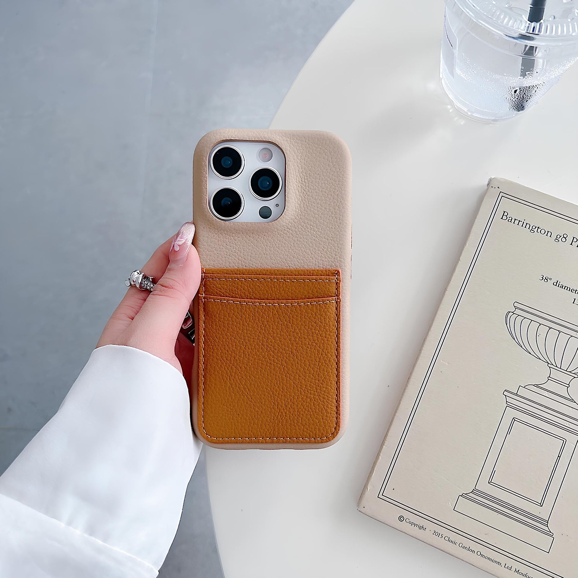 Card Pocke Lychee Leather Wallet Case For iPhone