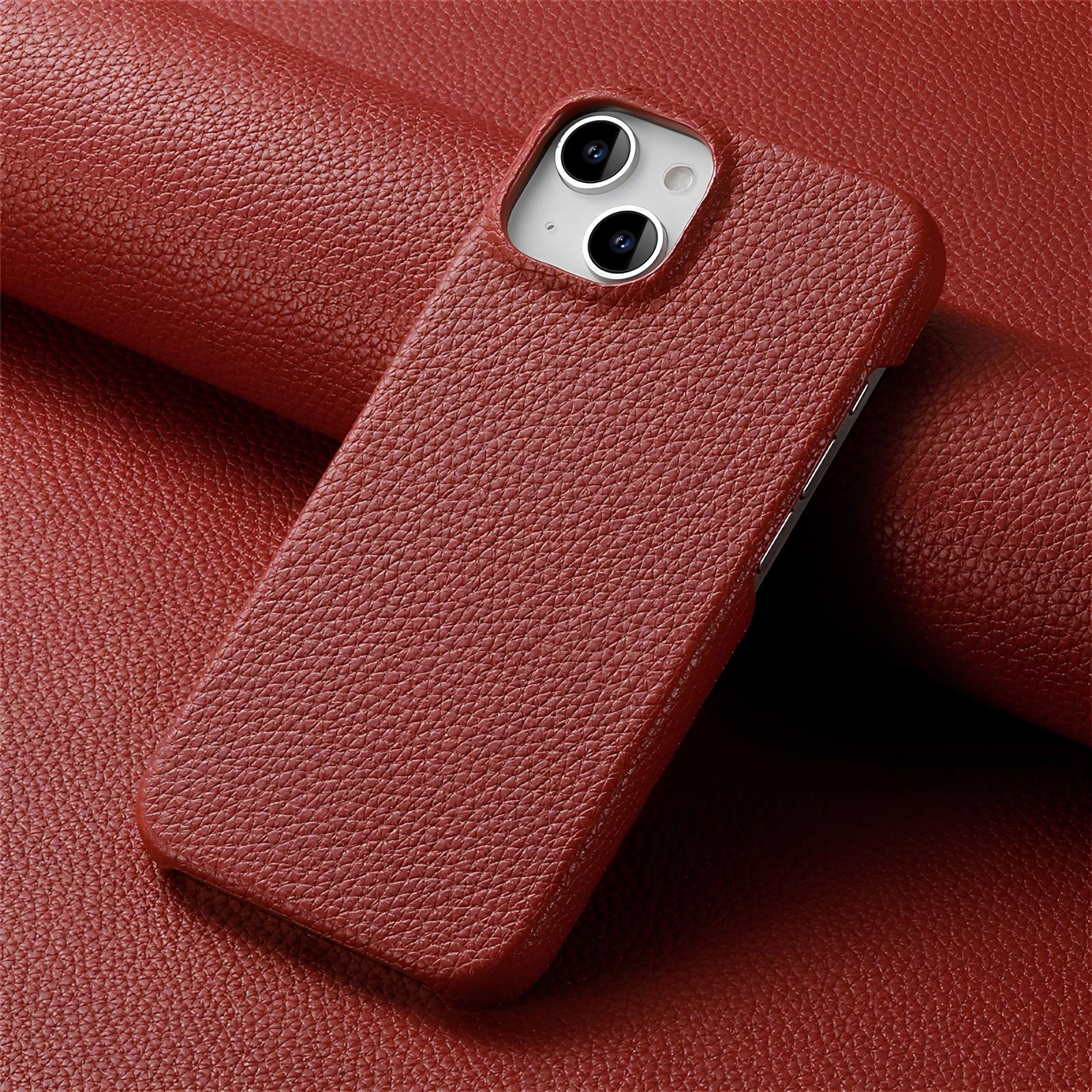 Luxury Litchi Grain Leather Case For iPhone